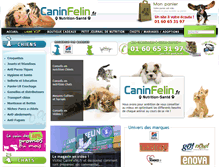 Tablet Screenshot of caninsfelins.fr